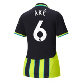 Manchester City Nathan Ake #6 Borte skjorte til dame 2024-25 Kortermet